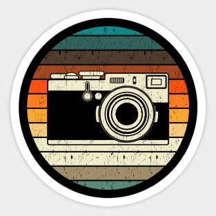 Vintage Retro Camera Photographer Gift Sticker